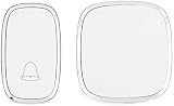 ZGYQGOO Timbre inalámbrico, Kit Timbre Resistente al Agua, Volumen Ajustable 36 timbres, Sin Cables, Seguridad...