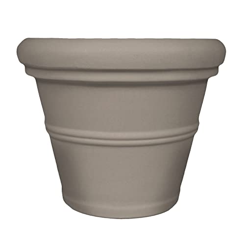 Tusco Products Macetero con Borde Enrollado, 50,8 cm, Safari