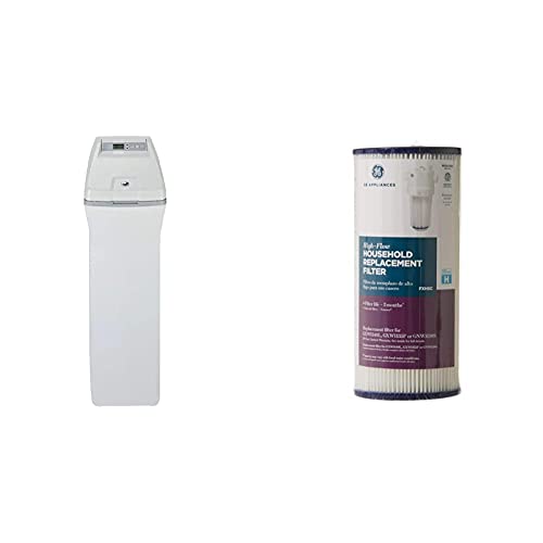 Ge Appliances 40,000 Grain, Gxsh40V Water Softener, Gray & Smartwater Fxhsc Ge Replacement Water Whole House Filter, 10;Quot (Length) X 4.5;Quot (Diameter) #TOP13