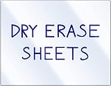 StoreSMART - Dry Erase Clear Adhesive Sheets - 5-Pack - DE1175-5