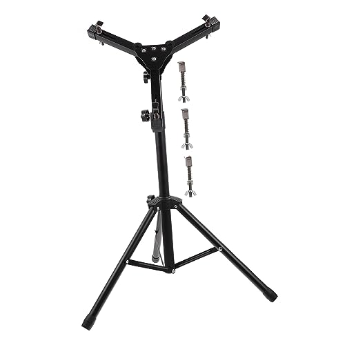 ifundom スネアドラム用折りたたみ式三脚ドラムスタンド 高さ 耐久合製 ブラック 楽器アクセサリー 室内練習向け