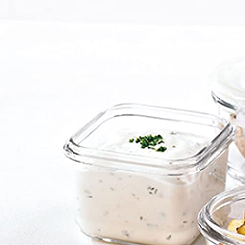 JINGYAN Bento Box Contenitore per stoccaggio per Alimenti in Vetro per Famiglia, stoccaggio sigillato, può Essere utilizzato Come Scatola di integratori Alimentari