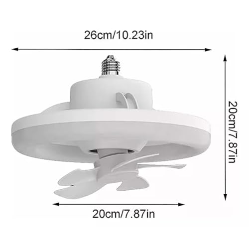 Ventilador Luminária De Teto Lâmpada Led Rotação 360° 50w Com Controle Remoto, Temporizador, Aromati