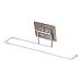 Asciugamano da bagno Tessuto da cucina perforato a parete Portasciugamani in acciaio Portasciugamani Creativo Portaoggetti Portaoggetti Scaffale Set Di Accessori Da Bagno Neri (Silver, One Size)