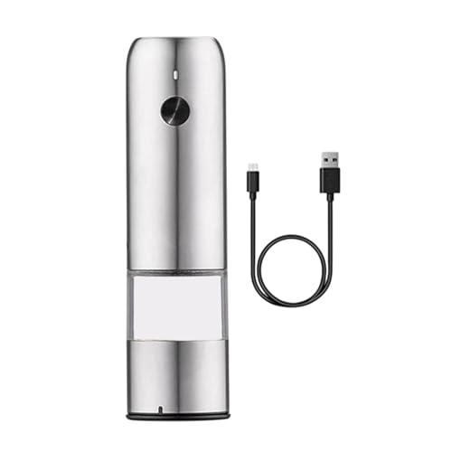Molinillo De Pimienta Eléctrico, Molinillo De Sal Y Pimienta Con Cable USB, Salero Automático, Grosor Ajustable, Molinillo De Pimienta, Molinillo De Sal Automático Recargable