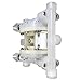 TBVECHI Double Diaphragm Pump Air-Operated 15mm/0.59in Inlet & Outlet Max 101PSI Heavy Duty Industrial Air Operated Plastic Pneumatic (QBY4-15PP, Yellow Valve)