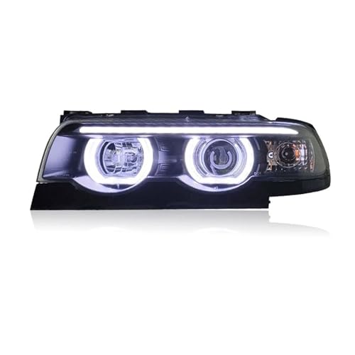 Juego Faros Delanteros para Serie 7 E38 728 1995 1996 1997 1998 1999 2000 2001 2002 Faros Delanteros Estilo Coche Linterna LED para Cabeza DRL Conjunto De Luz Delantera Luces Delanteras Coche