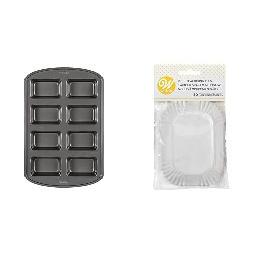 Wilton Perfect Results Non-Stick Mini Loaf Pan, 8-Cavity, 15.2 IN