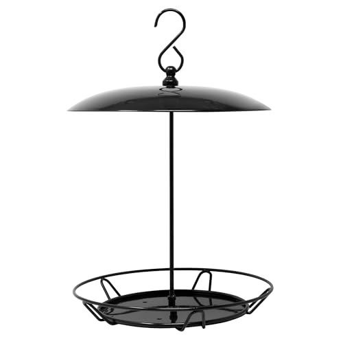 Armstrong Royal Jubilee Granola Stack Feeder, Black, 12 Inches - Durable, Weather-Resistant Hanging Bird Feeder for Granola Stacks & Seed Cylinders - Easy-to-Use Design for Attracting Wild Birds