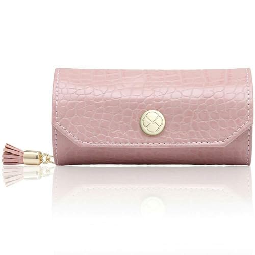 WUDUOA Jewelry Bag Cosmetic Clutch, Portable Fashion Jewelry Storage Bag for Rings, Necklaces, Earrings, Gift for Girls