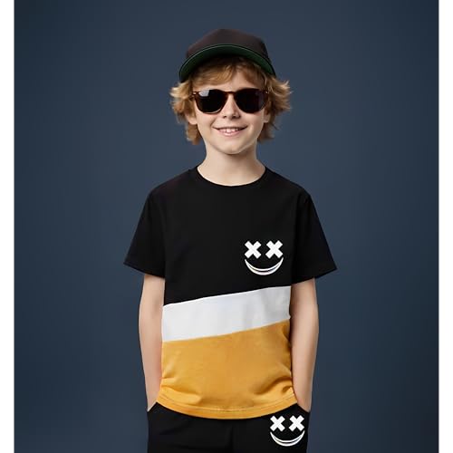 Size 5-13 Years Boys Summer/Spring Outfits Set Short Sleeve T-Shirt & Pants Kids Boys Fall Fashion Clothes Sets