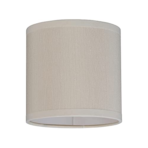 Aspen Creative 31002A Small Clip-On Drum Lamp Shade in Butter Crème, 5" Top x 5" Bottom x 5" Slant Height, for Chandeliers & Wall Sconces by Aspen Creative - Used condition - Image 2