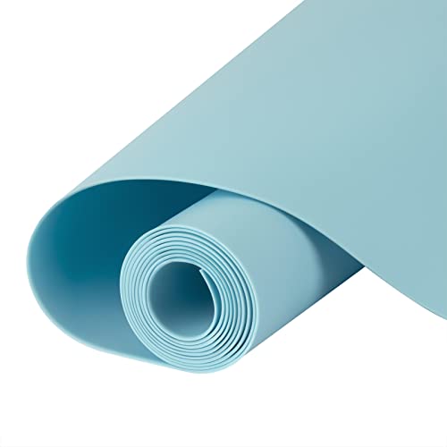 Large Silicone Heat Resistant Mat 78.7” x 15.7”, Nonslip Silicone Mats for Kitchen Counter, Countertop Protector, Nonstick Waterproof Craft Mat Table Placemat, Cyan by InfiOne - Used condition - US$31.27