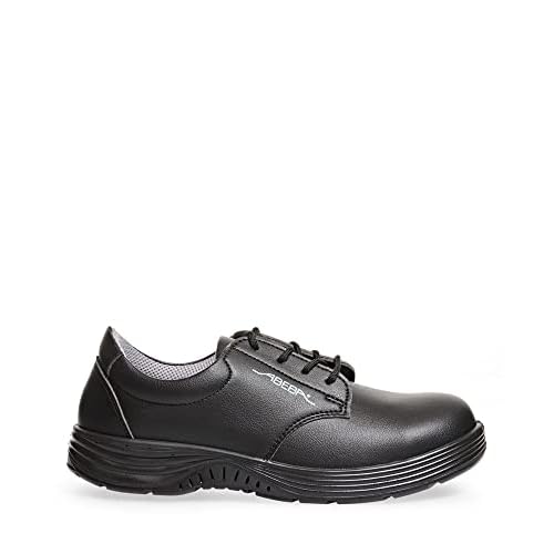 Abeba BB493-46 Sicherheitsschuh aus Mikrofaser, zum Schnüren, S2, FO, SRC, Größe 46, Schwarz