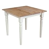 他人に見せたいダイニングテーブル 幅80cm ホワイト ダイニングテーブル テーブル 2人用 単品 木製 フレンチカントリー 北欧カントリー風 カントリー調 お祝い プレゼント 人気