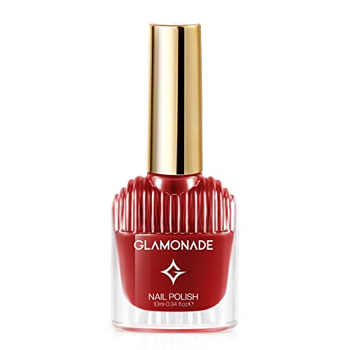 Glamonade Nail Polish - Cherry Red Nail Polish Non Toxic Nail Polish Glossy And Trendy For Diy Nail Art Manicure At Home Salon #TOP5