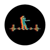 Zoom IMG-2 skateboard retro heartbeat ecg skateboarder