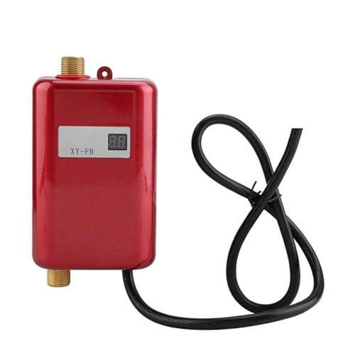 Image of 3800W Instantaneous Mini Water Heater Instant Electric Tankless Water Heater Instant Electric Water Heating Shower Compact and Durable(Rosso,110 3000w)