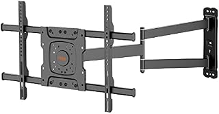 WHYFONE Long Reach TV Wall Bracket Swivels Tilts Extends Corner TV Wall Bracket Mount with 83.8cm Smooth Extension for Corner/Flat Installation fits 32-70" Flat/Curved TVs up to 45kg, VESA 600x400mm