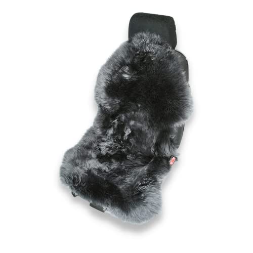 Leibersperger Felle Hochwertige Autofell Sitzauflage Stoffsitz - Geeignet für Jede Jahreszeit - Besonders schmutzabweisend - Universelle Passform - Made in Germany (Anthrazit) Cover