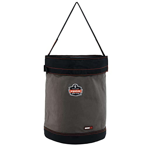 Ergodyne Arsenal 5935T X-Large Canvas Tool Bucket with Cover, Gray