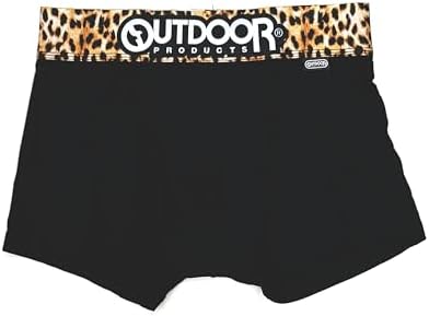 （06:30時点） [アウトドアプロダクツ] ブラック レオパード転写ゴムボクサーパンツ メンズ ブラウン LL