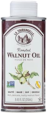 La Tourangelle, Roasted Walnut Oil, Plant-Based Source of Omega-3 Fatty Acid, Cooking, Baking, & Beauty, 8.45 fl oz