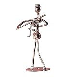 * 【Matériau】: La sculpture du joueur de musique est en fer, ce qui lui donne une finition brillante et superbe qui durera des années.