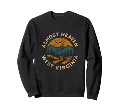 Almost Heaven West Virginia Mountain Scene Sweatshirt
