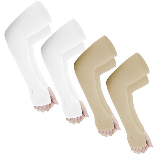 Image of Yuneek Arm Sleeves For Men & Women UV Sun Protection, UPF 50 Cool Arm Hand Cover Unisex For Bike ride,Golf,cricket,cycling,yoga,gym Sports