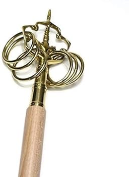 錫杖/僧侶 修験者 僧侶 法具 仏教美術 厄除け 仏具 装飾的な金属製ハンドル 91-oSFBP1hL._UF894,1000_QL80_.jpg