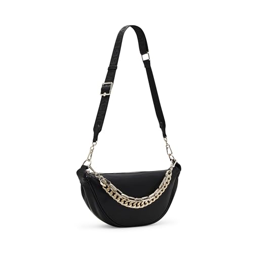 Steve Madden JULIEE Deconstructed Sling with Chains, Black