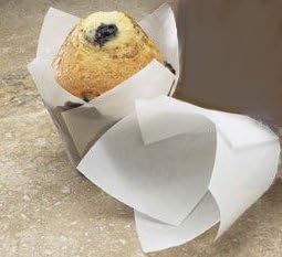 Tulip Baking Cup, White, 1 Case - 2-3/4" to 4" High