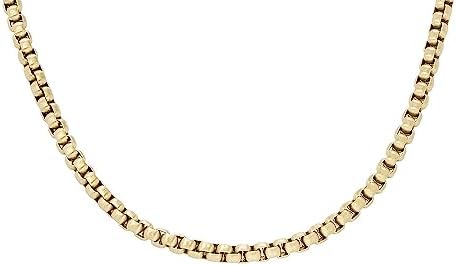 Fossil Herenketting in roestvrij staal met karabijnsluiting