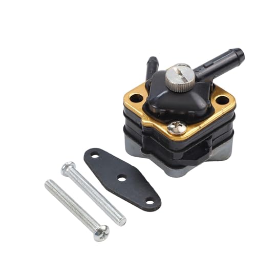Pompe à carburant compatible avec les moteurs hors-bord Johnson, compatible avec les modèles Evinrude 3-25 HP 18-7350 377927 388685, noir et jaune, design compact
