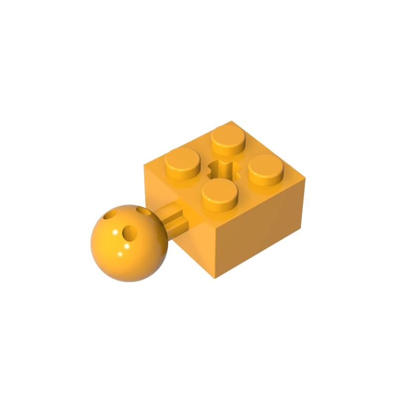 XYEIUGO 57909 Technic Brick Modified 2x2 with Ball and Axle Hole, 50 PCS — image 1