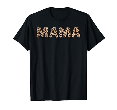 MAMA Leopard Cheetah Animal Print Proud Mother Mother's Day T-Shirt