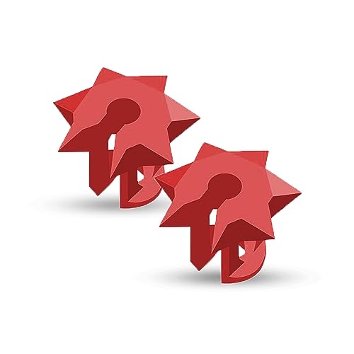 Bowmar Archery Nose Button (Red), Light, 2 Sizes