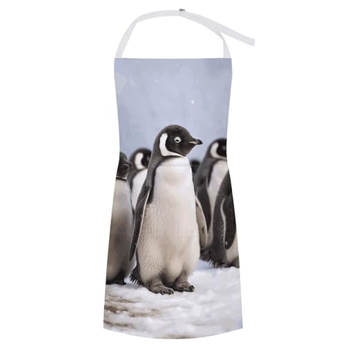 Young Penguins Snow Chef Apron (Water & Oil Resistant)