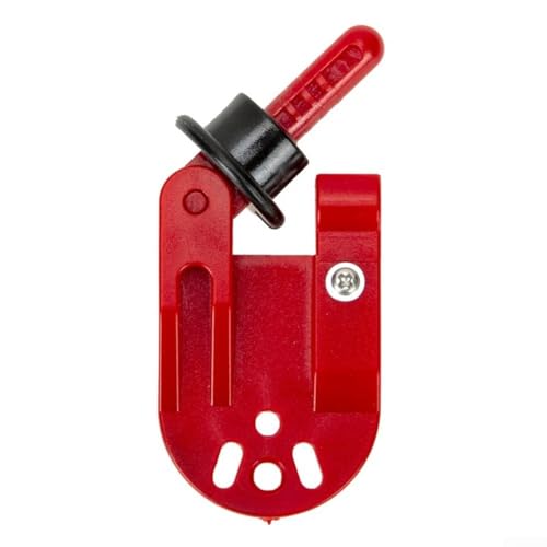 Outil de pêche en eau salée, lot de 2 clips de déverrouillage pour planche de rabot (rouge)