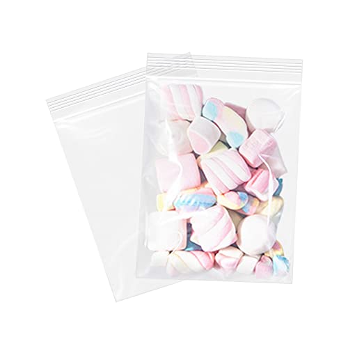 WEPOLY - 8\" x 10\"(500 Count) Clear Plastic Reclosable Zip Bags 2 Mil for Clothing, T-Shirt, Brochure, Prints, Handicraft Gift