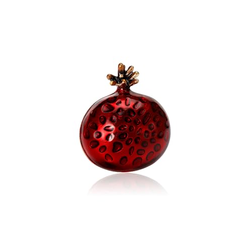 Image of Enamel Fruit Brooch for Women Rhinestones Fruit Lapel Pin Elegant Fruit Brooches Jewelry Gift, Perfect for Dresses Hat Bag