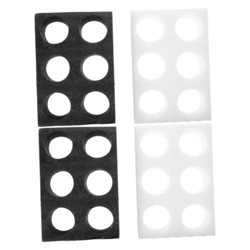 STOBAZA 4-Pack Cup Carrier 6 Holes Beverage Packing Stand Hot/Cold Drink Holder for Store