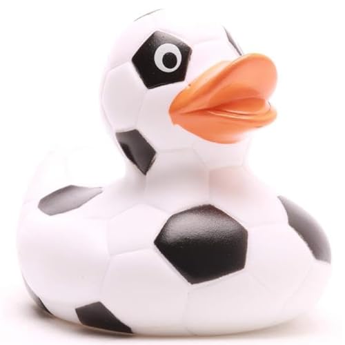 Duckshop I Canard de bain football I Canard de bain I L : 8,5 cm I Cadeau pour les fans de football