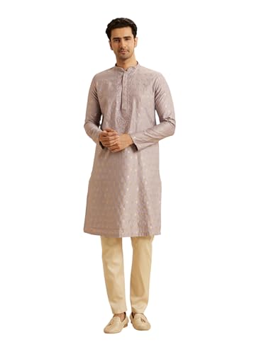 Kurta pyjama Manyavar en viscose doré pour homme