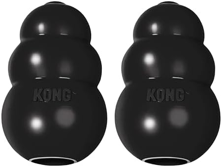 KONG Extreme Dog Toy, Natural Rubber Chew, for X-Large Dogs (Pack...