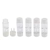 Baoblaze 5-delige Lenzenhouder Opbergkoffer Voor Vormvaste (harde) Contactlenzen – Wit