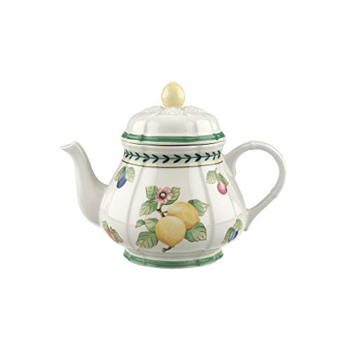 Villeroy & Boch French Garden Fleurence Teiera, 1 Litro, Porcellana Premium, Bianco/Multicolore