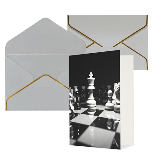 STVYUKL O[eBOJ[h CgO[̕t Thinking of You Card Ɣ̃`FX Happy Birthday  ҏ 󔒂̃J[h @p 4x6