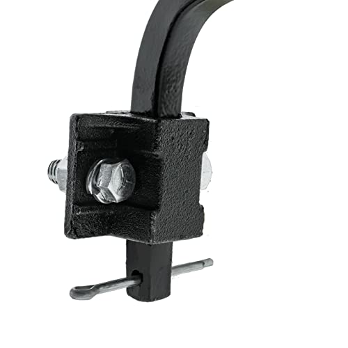 Image of Bar Type Truck Mud Flap Hangers Complete Kit, 3 Coiled, 0.640 inch Square Steel - Pack of 1 Pair Hanger w /All Mounting Brackets & Hardware (Mud Flap Hangers, 30 inch Straight)